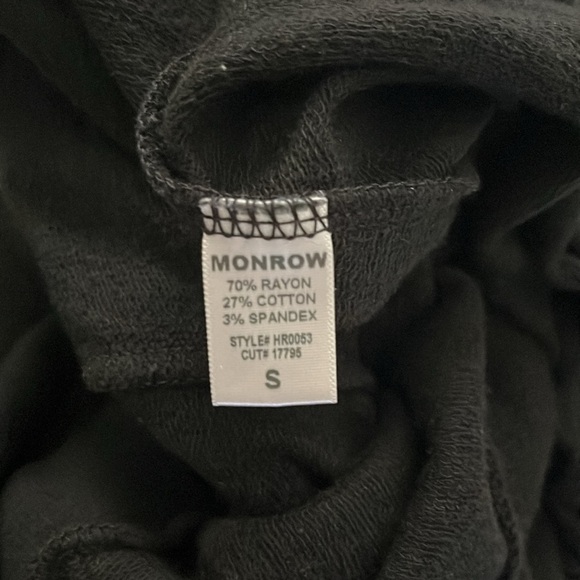 Monrow Mommy Maternity Tie Front Overalls
Jumpsuit with Patch Pocket Small Black - Picture 13 of 14